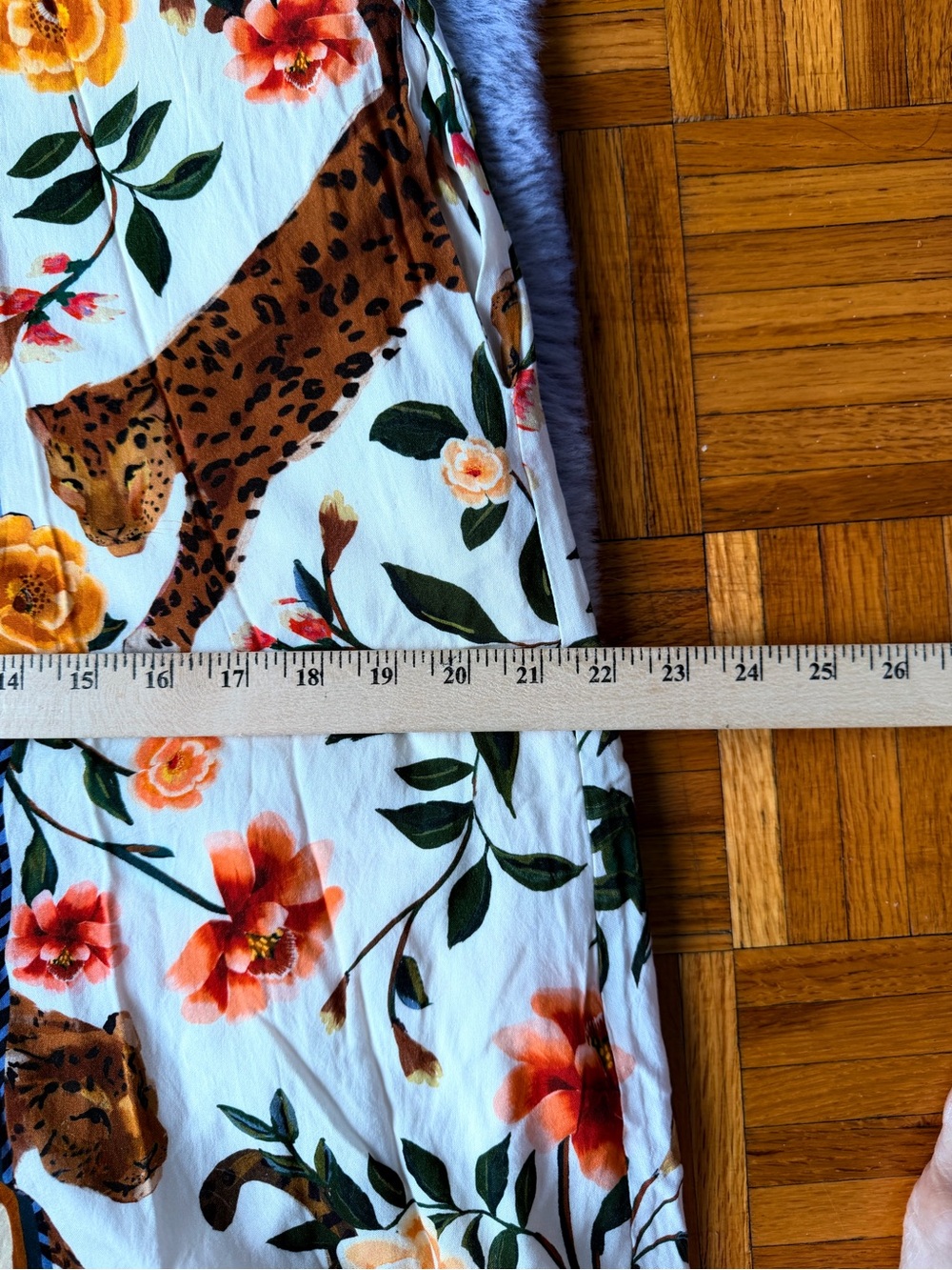 FARM RIO Floral & Leopard Print Button-Front Maxi Dress - White/Multi - Picture 13 of 14